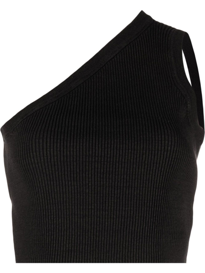 Jacquemus La Maille Ascu Linen-blend Crop Top In Black