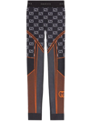 Gucci High-rise Gg-jacquard Jersey Leggings In Black