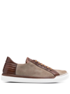 Bontoni Lace-up Low-top Sneakers In Brown
