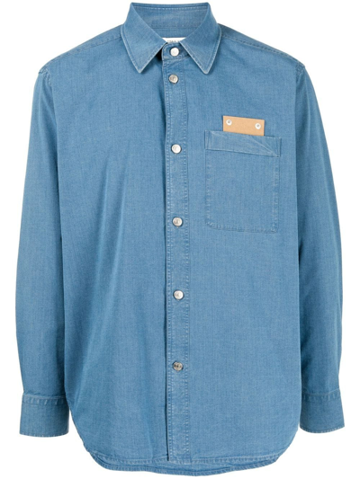 Craig Green Patch-detail Denim Shirt In Blue