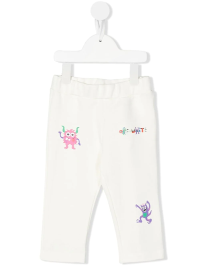 Off-white Babies' Logo-print Detail Leggings In White