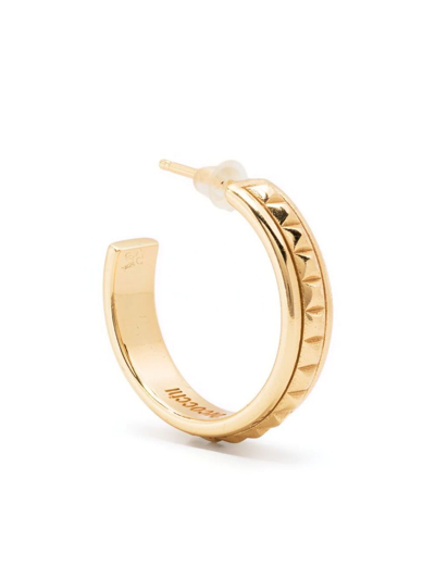 Emanuele Bicocchi Gold Plated Pyramid Hoop Earring