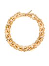 EMANUELE BICOCCHI GOLD PLATED SPIKED LINK CHAIN BRACELET