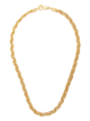 Emanuele Bicocchi Gold Plated Celtic Braid Necklace In Gold