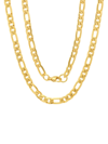 Anthony Jacobs Accented Figaro Chain Necklace In Gold