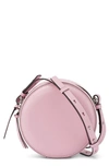 Ganni Banner Recycled Leather Roller Bag In Pink Nectar