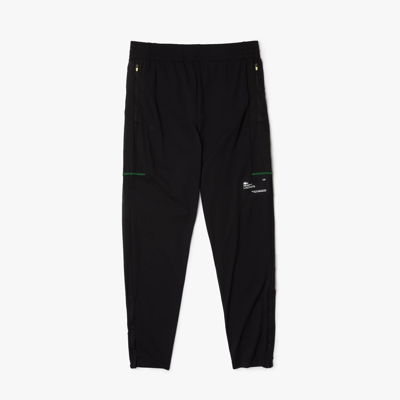 Lacoste Men's Sport Zip Pockets Tapered Joggers - 4xl - 9 In Black