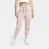 Nike Women's  Sportswear Tech Fleece Pants (plus Size) In Pink Oxford,white