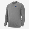 Nike Men's College Club Fleece (kentucky) Sweatshirt In Grey