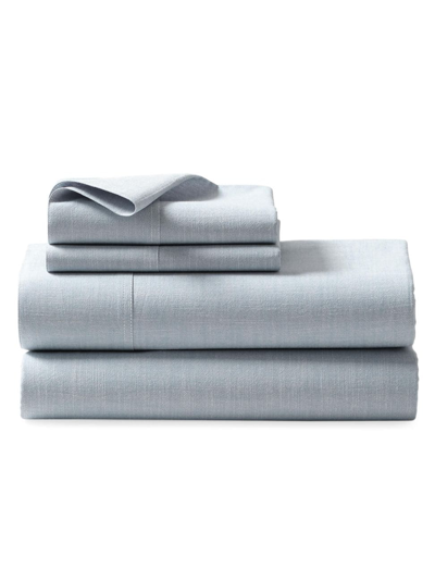 Polo Ralph Lauren Workshirt Chambray Sheets Set In Blue