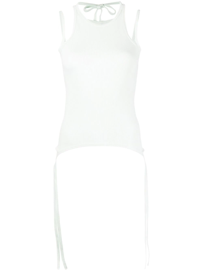 Dion Lee Round Neck Tank Top In Ivory