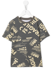 Mm6 Maison Margiela Teen Fragile-print Short-sleeved T-shirt In Green