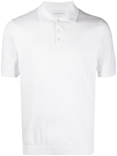 Ballantyne Cotton Polo Shirt In White