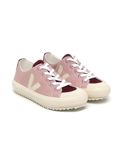 Veja Kids' Little Girl's & Girl's Flip Logo Trainers In Multico-babe