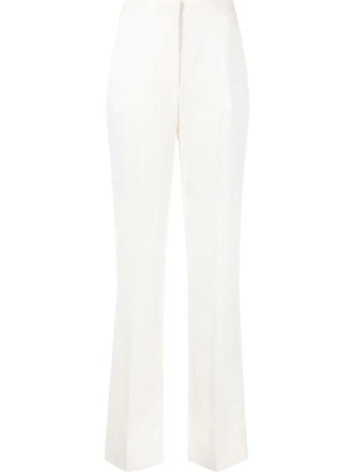 Pinko Pressed-crease Tailored Trousers In Rosa