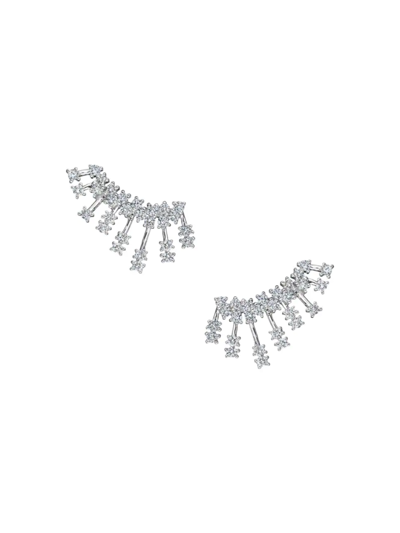Hueb 18k Luminus White Gold Earrings With Vs-gh Diamonds, 0.67tcw
