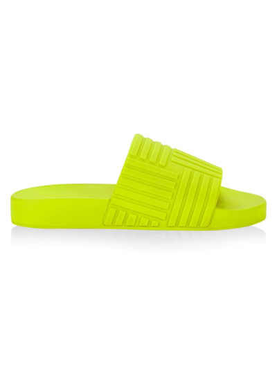 Bottega Veneta 20mm Rubber Pool Slide Sandals In Verde