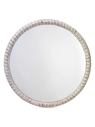 Jamie Young Co. Audrey Beaded White Wood Mirror