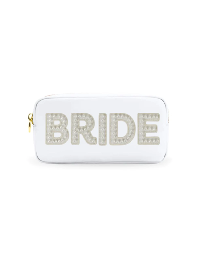 Stoney Clover Lane Blanc "bride" Small Pouch In White