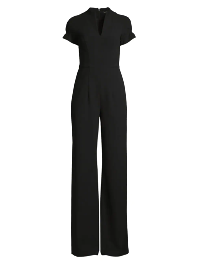 Black Halo Patel V-neck Wide-leg Jumpsuit In Black