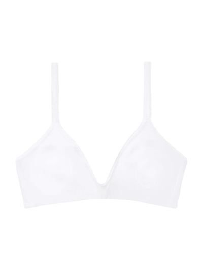 Eberjey Pima Stretch Cotton Bralette In White