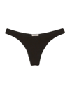 Eberjey Pima Stretch Cotton Thong In Black