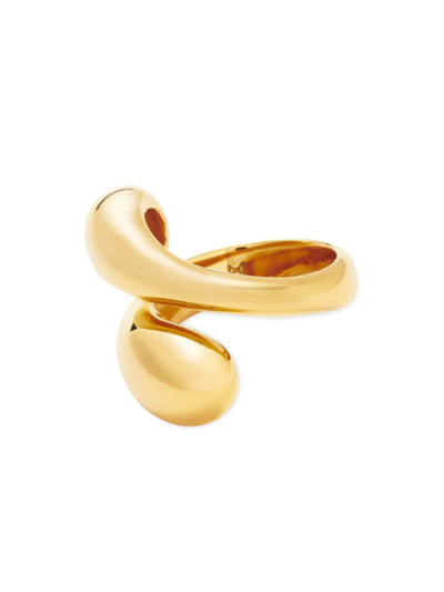 Missoma Womens Gold Savi X 18ct Yellow-gold Plated Vermeil Sterling-silver Ring M