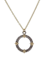 ARMENTA WOMEN'S OLD WORLD 18K YELLOW GOLD, STERLING SILVER, & DIAMOND OPEN-DISC PENDANT NECKLACE