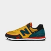 New Balance 574 Casual Shoes In Harvest Gold/blaze