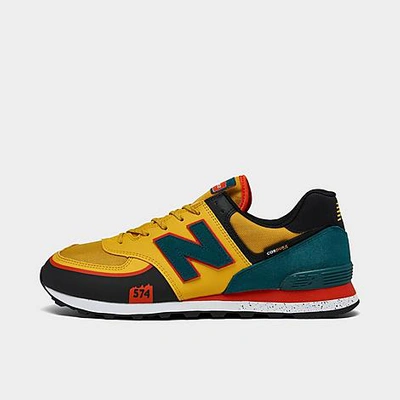 New Balance 574 Casual Shoes In Harvest Gold/blaze