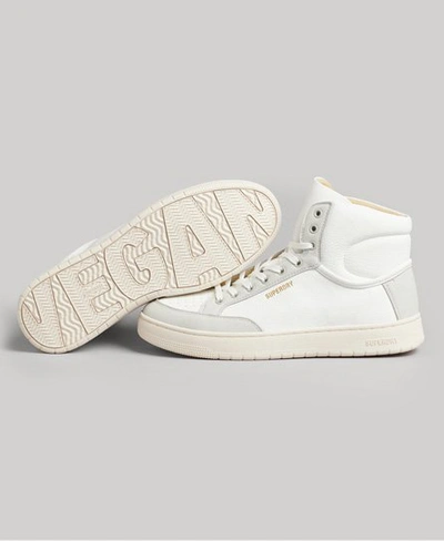 Superdry Women's Vintage Premium Vegan Basket High Trainers White
