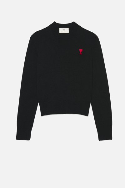 Ami Alexandre Mattiussi Ami De Coeur Jumper In Black