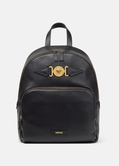 Versace Medusa Biggie Backpack In Black