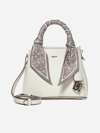 DKNY PAIGE SCARF-DETAIL LEATHER BAG