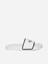 The North Face Basecamp Slide Iii Flats In White Synthetic Fibers