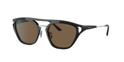 Giorgio Armani Man Sunglass Ar8158 In Dark Brown