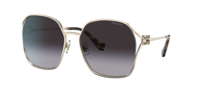 Miu Miu Miu-miu Mu 52ws Zvn5d1 In Gold Tone,grey