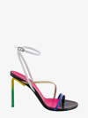 Off-white Pop Colorblock Ankle-strap Sandals In Multicolor