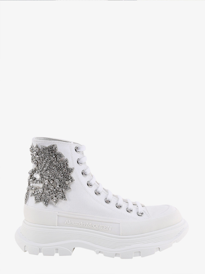 Alexander Mcqueen Tread Slick Sneakers In White