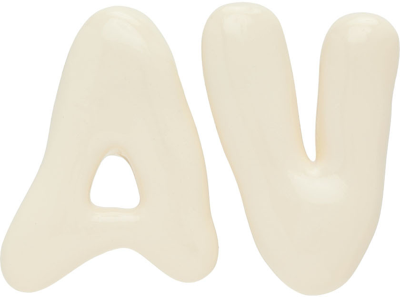 Avavav Off-white Av Earrings In Neutrals