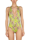 EMILIO PUCCI AFRICAN PRINT ONE-PIECE SWIMSUIT