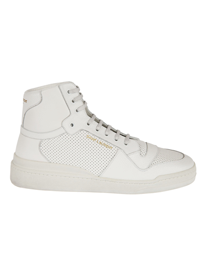 Saint Laurent Off-white Used-look Sl24 Sneakers