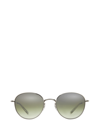 Garrett Leight Paloma M Sun Silver-llg/semi-flat Olive Layered Mirror Sunglasses