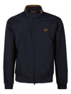 Fred Perry Mens Brentham Jacket In Navy