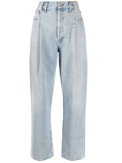 Agolde Light Blue High Waisted Boyfriend Jeans