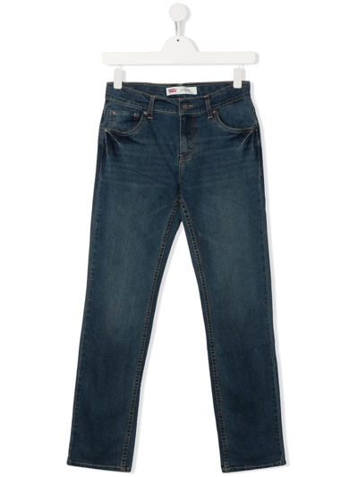 Levi's Teen Straight-leg Jeans In 蓝色