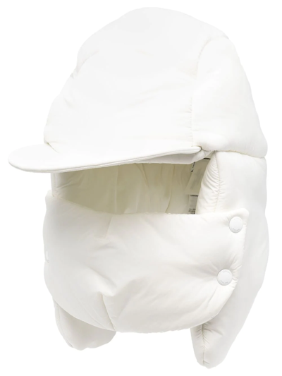 Burberry Padded Snap-fastening Trapper Hat In White