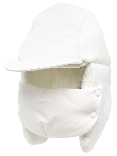 Burberry Padded Snap-fastening Trapper Hat In White | ModeSens
