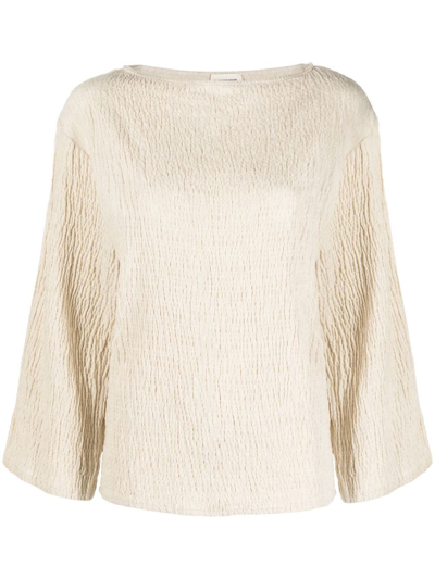 By Malene Birger Textured Cotton Top In Pink