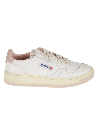 Autry Logo Patched Sneakers In White